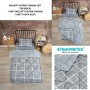 ETE HOMETEX TEK KİŞİLİK LÜX WELSOFT YORGAN SETİ SAFİR GRİ 155X215CM 8696474231850